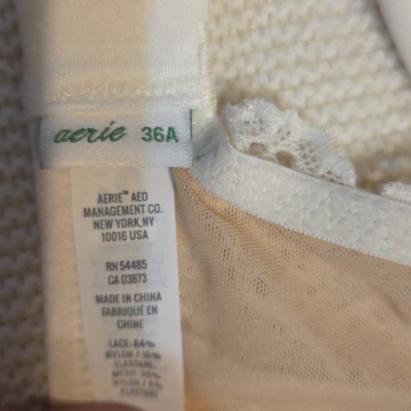 New With Tags Aerie Lace Underwire Bra in Ivory 36A - Picture 4 of 4